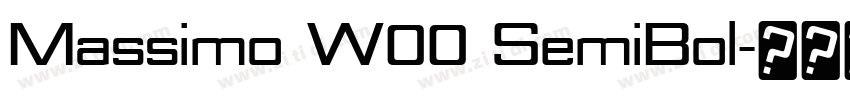 Massimo W00 SemiBol字体转换 Massimo W00 SemiBol字体转换